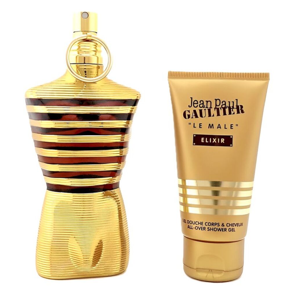 JPG Le Male Elixir Men Set (4.2 Parfum Spr + 2.5 All Over Shower Gel) - New